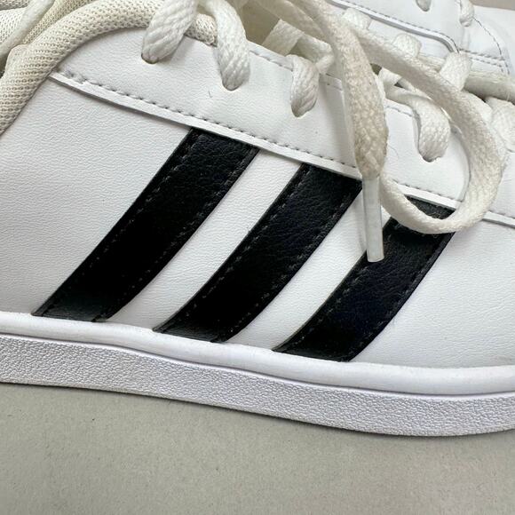 Adidas Grand Court Sneakers in Cloud White / Core Black Men's Size 8 - Picture 16 of 16